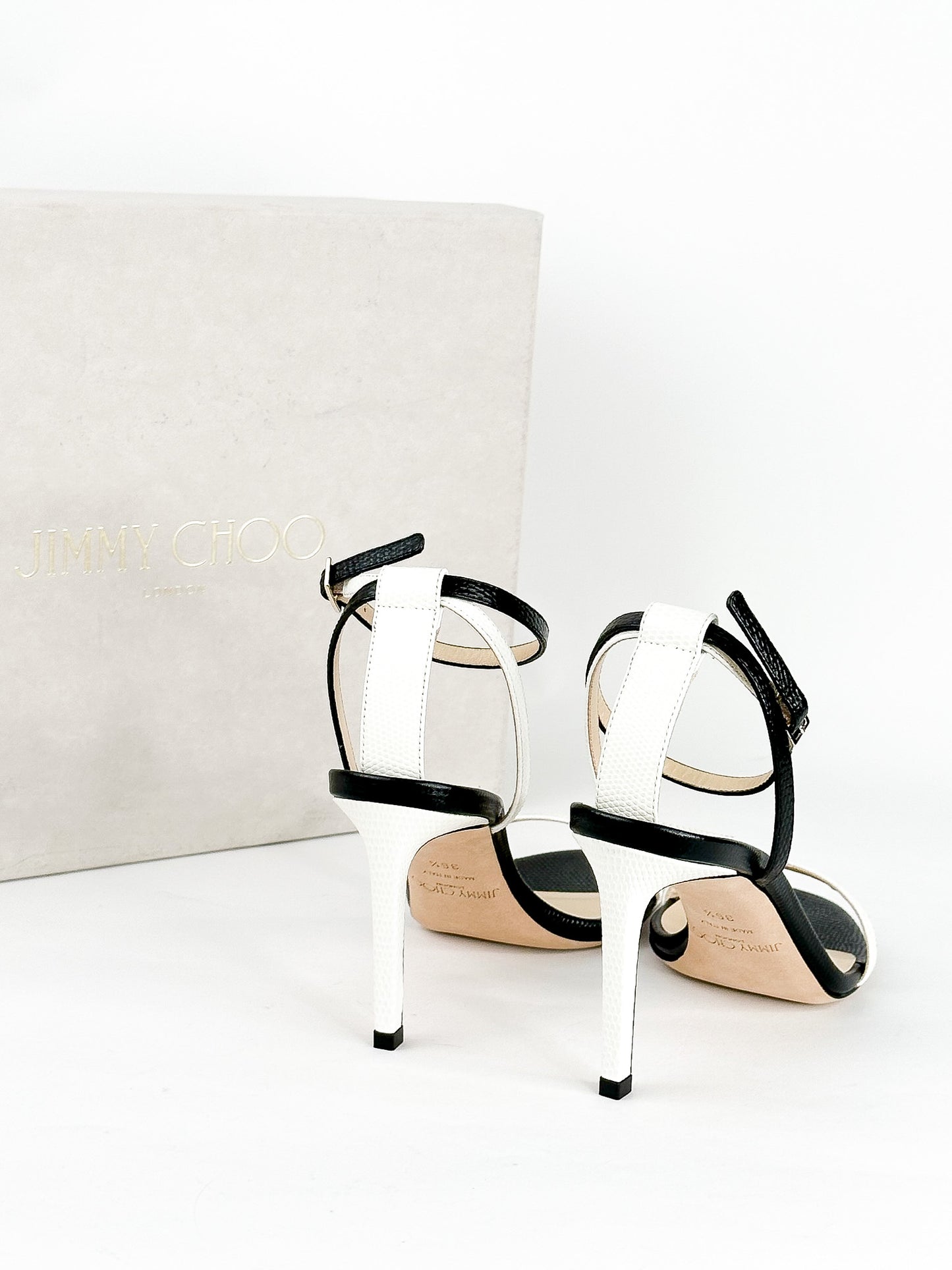 Jimmy Choo Minny Stiletto Sandals Size 36 1/2