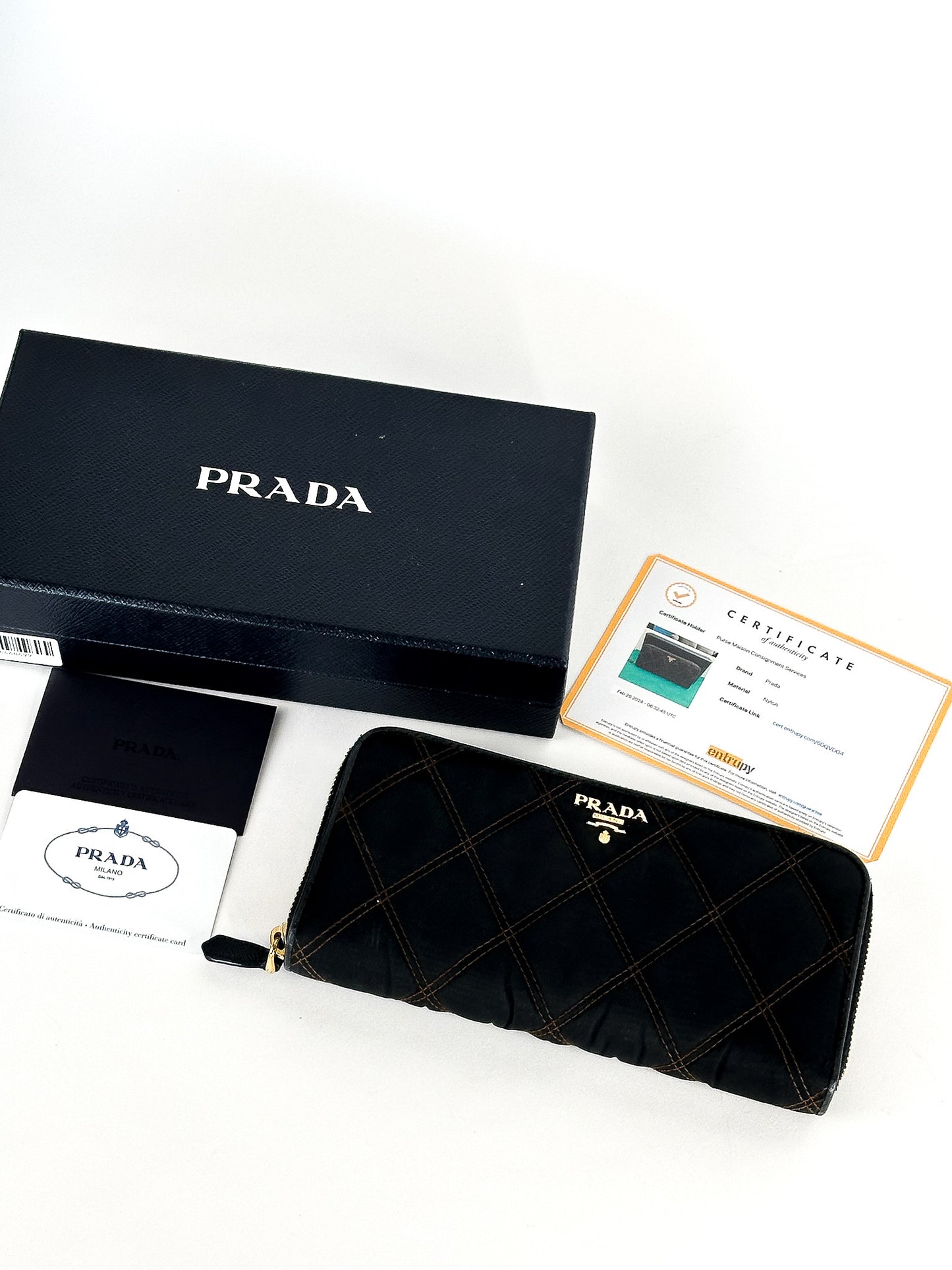Prada Long Wallet Nylon