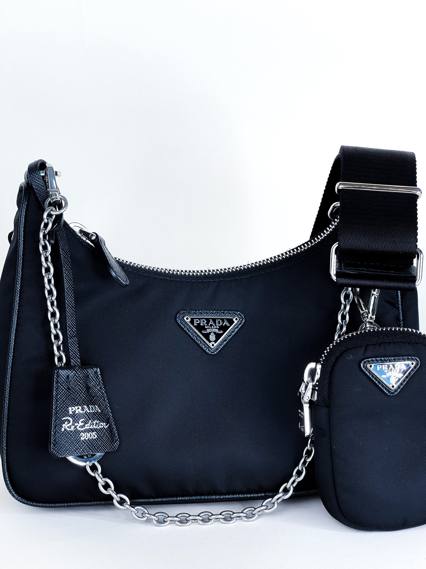 Prada Re-Edition Nylon Multi Pochette