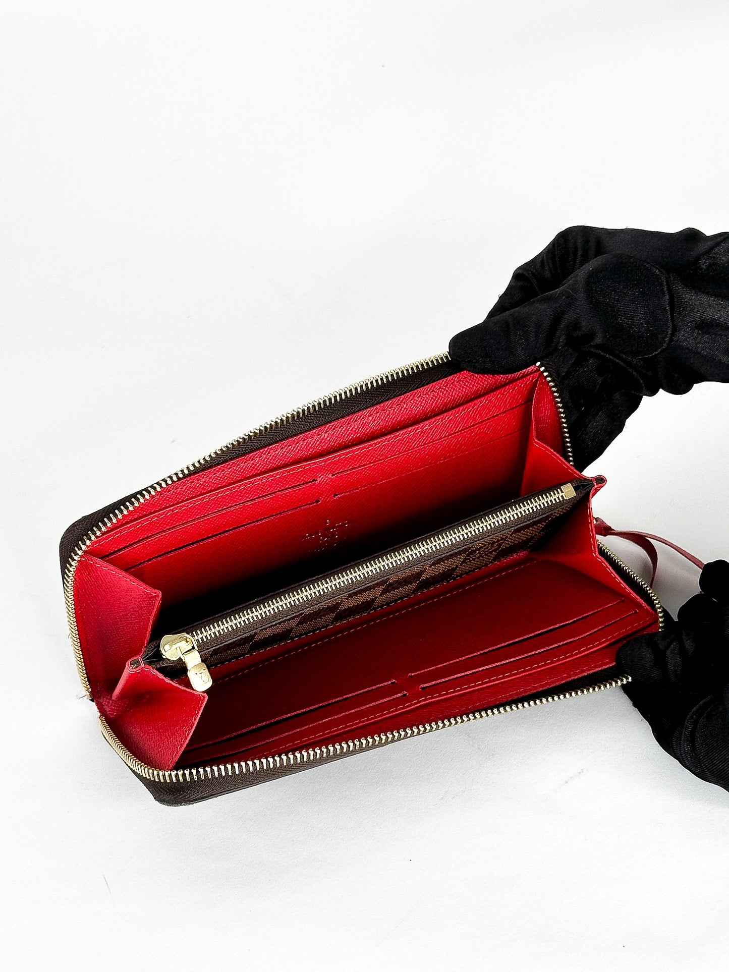 Louis Vuitton Clemence Damier Ebene Wallet