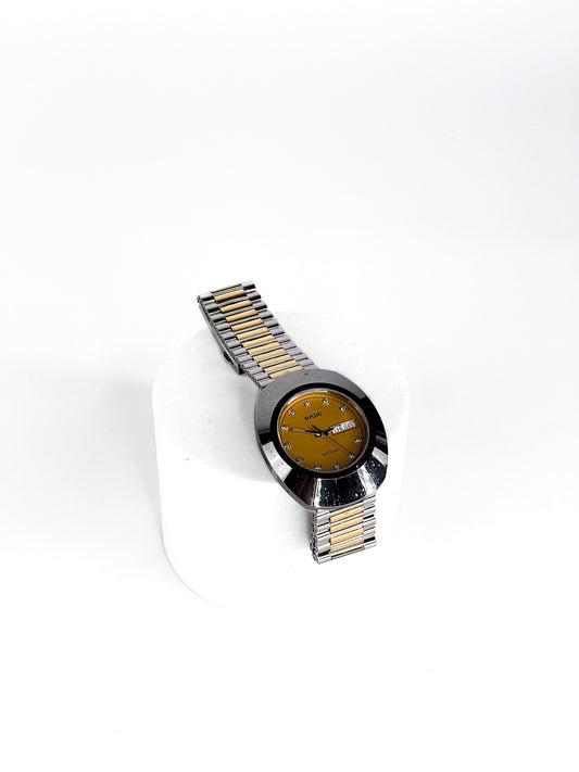 Rado Yellow Gold Dial Two-Tone Ladies Watch