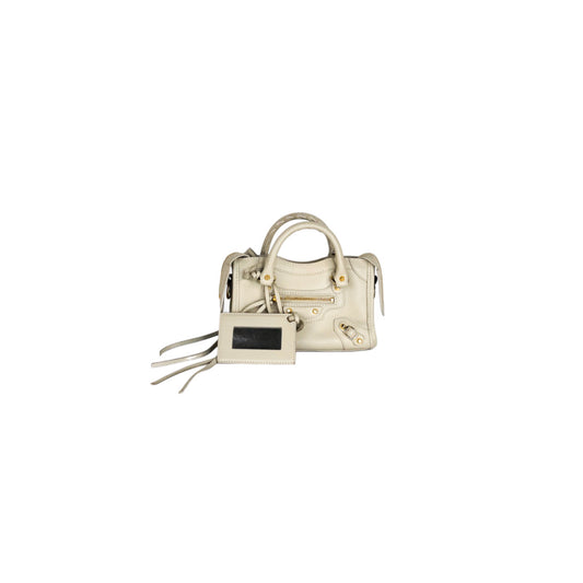 Balenciaga City Nano Blanc Creme Gold Hardware
