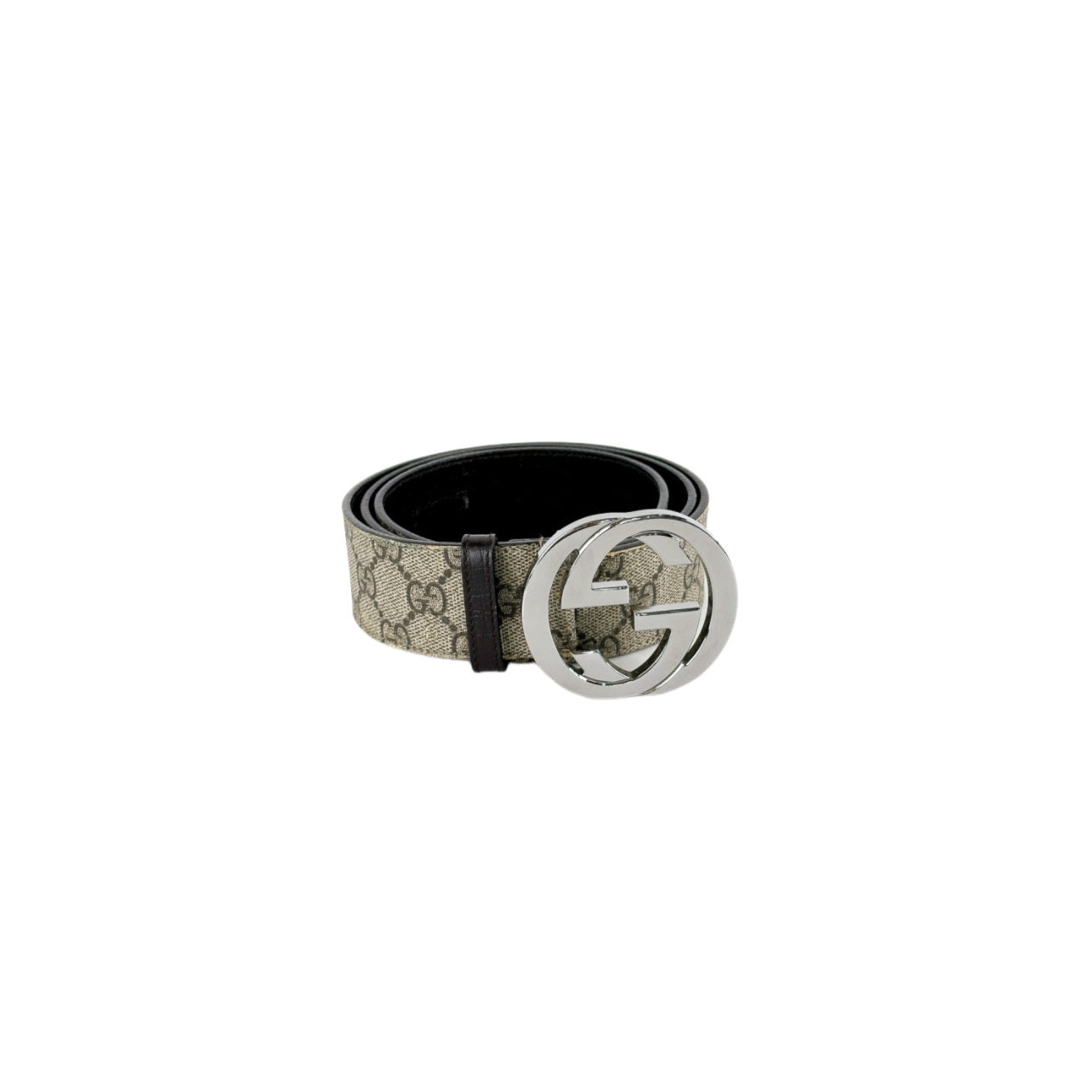 Gucci Beige GG Supreme Canvas
Interlocking G Buckle Belt