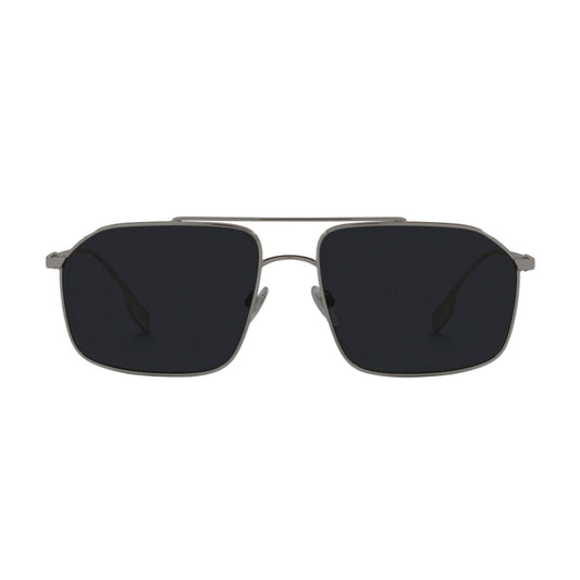 Burberry Webb Silver Rectangular Sunglasses