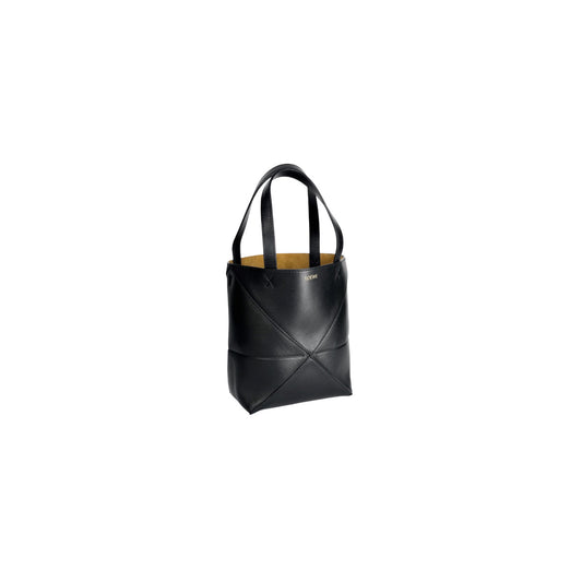 Loewe Black Mini Puzzle Fold Tote Bag