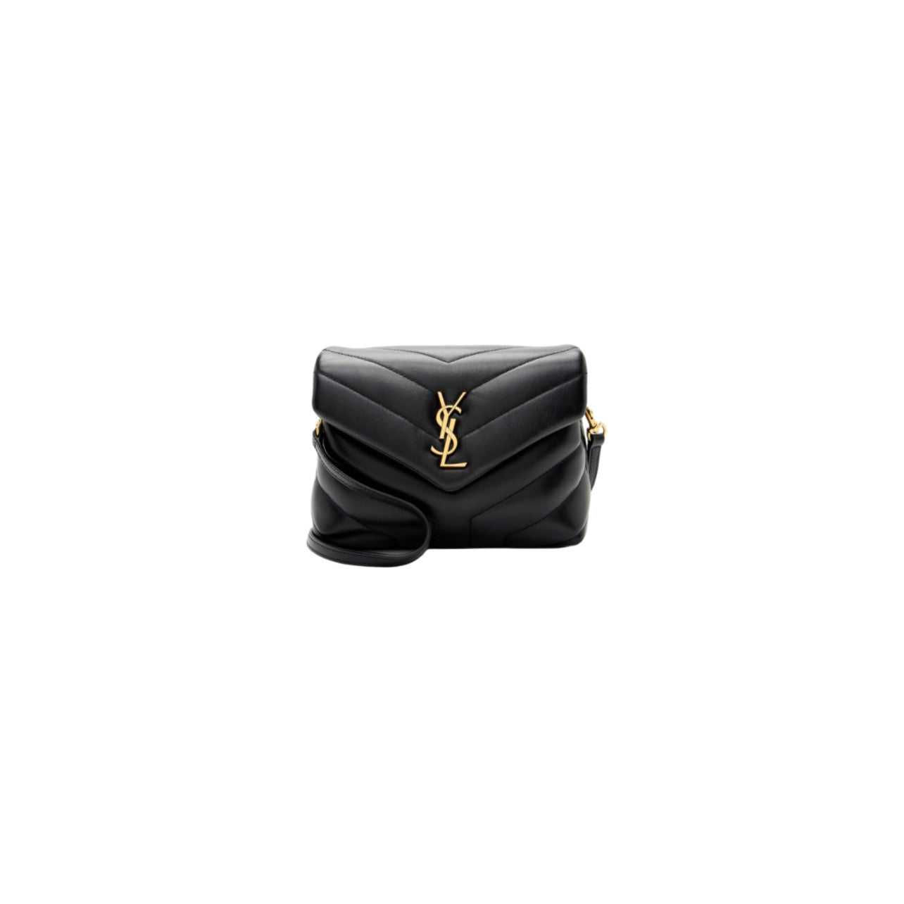 Saint Laurent Matelasse Calfskin Monogram LouLou Toy Crossbody Bag