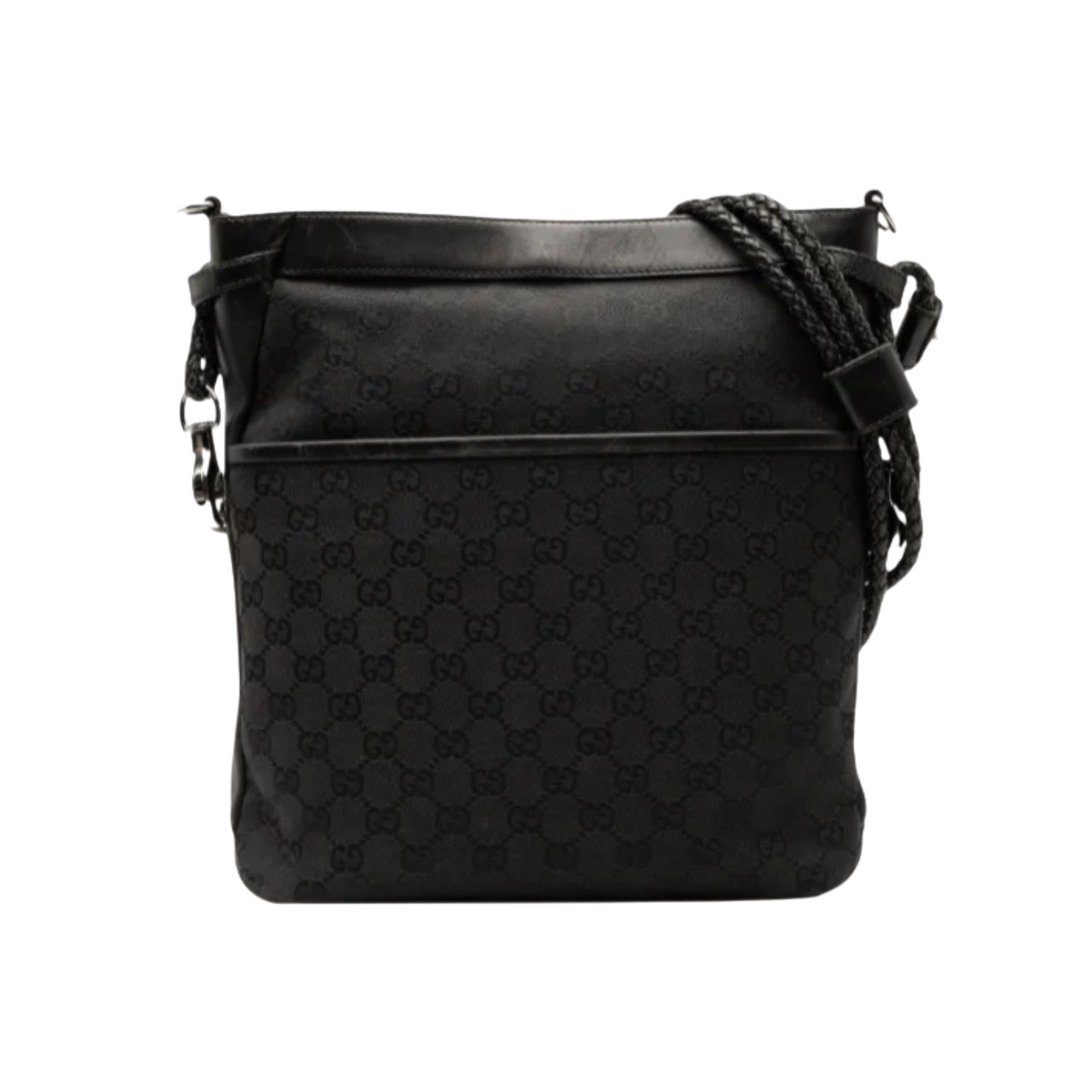 Gucci GG Nylon Flat Messenger Bag