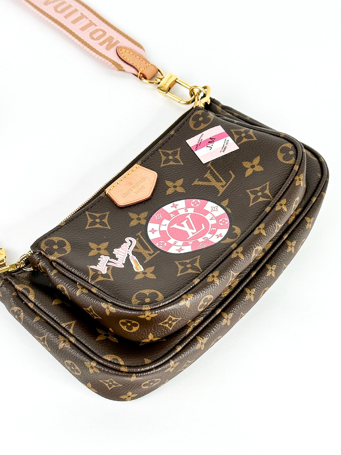 LOUIS VUITTON Monogram Multi Pochette Accessories Shoulder Strap Kaki -  MyDesignerly