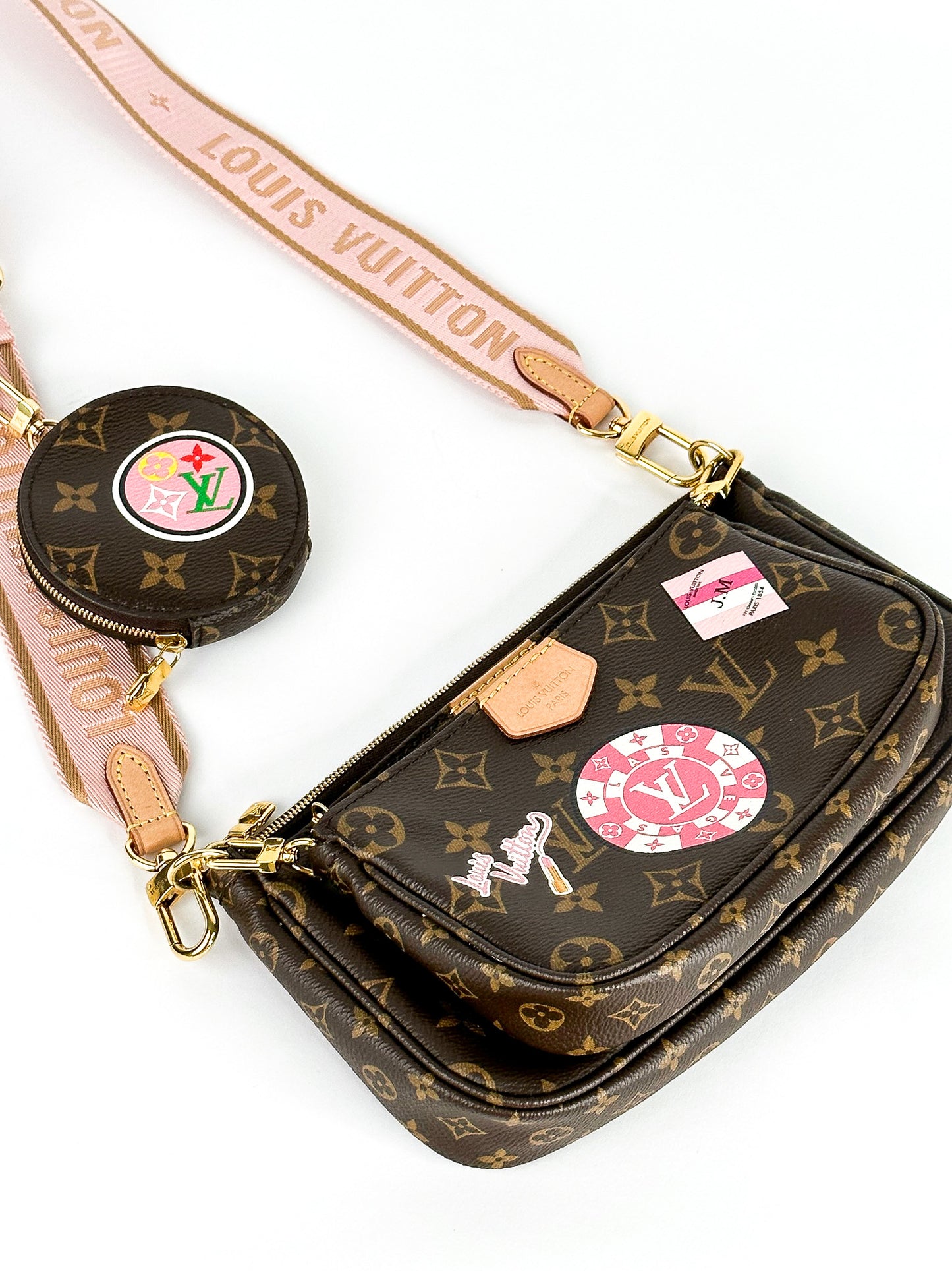 Louis Vuitton Monogram Multi-Pochette Accessories Round Coin Purse