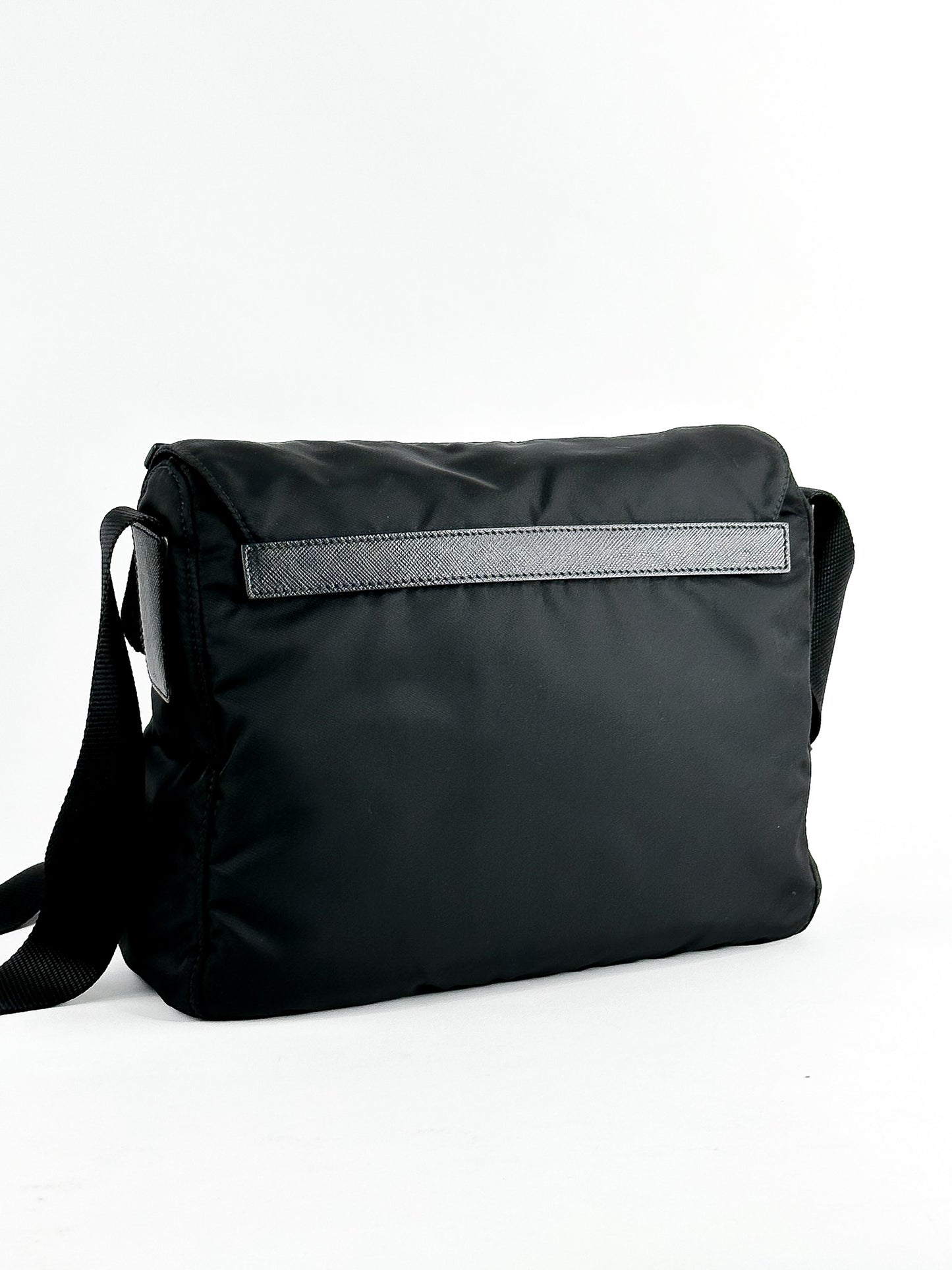 Prada Black Tessuto Messenger Bag