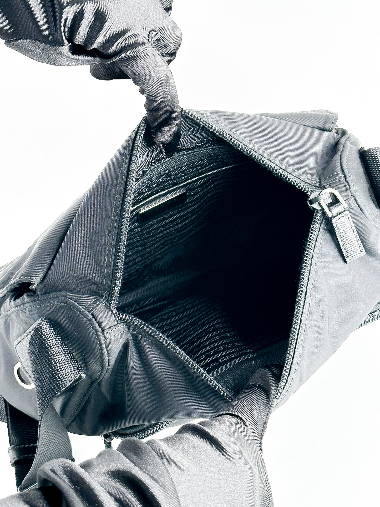 Prada Black Tessuto Messenger Bag
