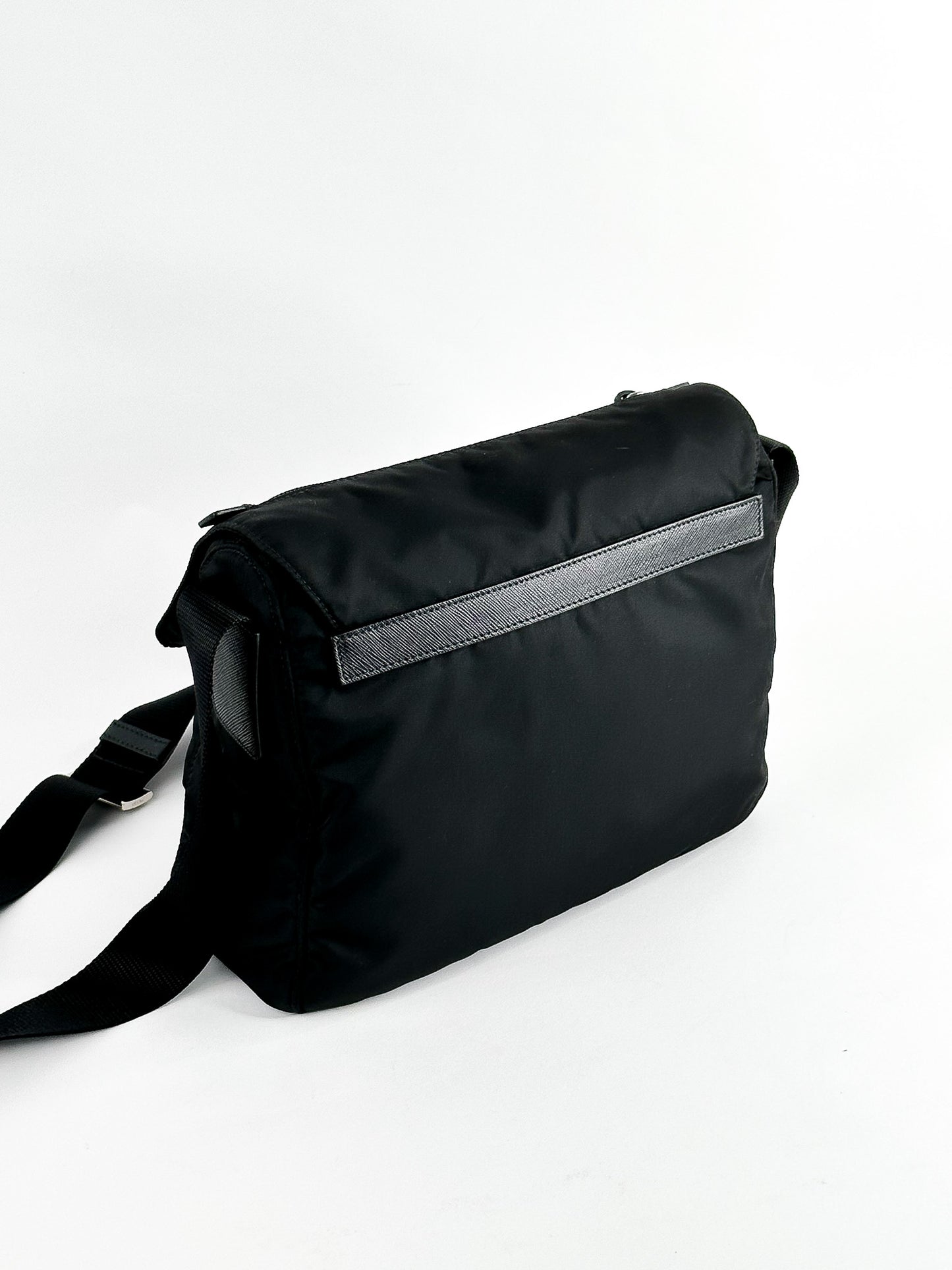 Prada Black Tessuto Messenger Bag
