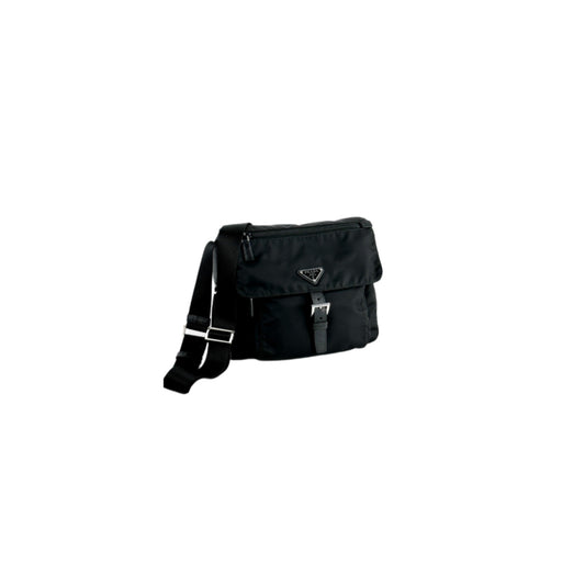 Prada Black Tessuto Messenger Bag