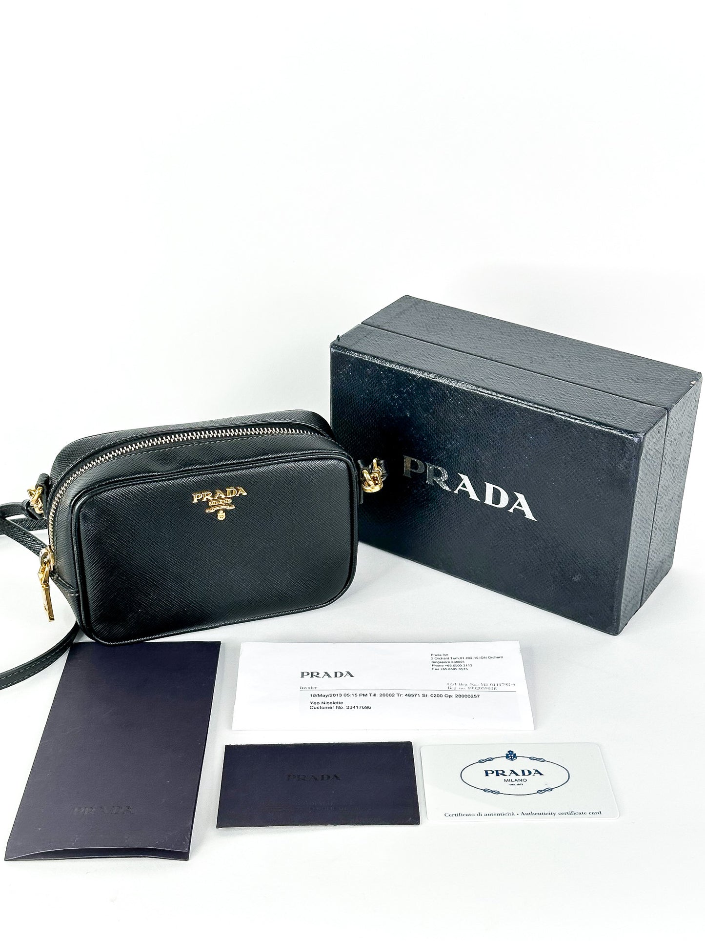 Prada Vitello Phoenix Camera Bag
