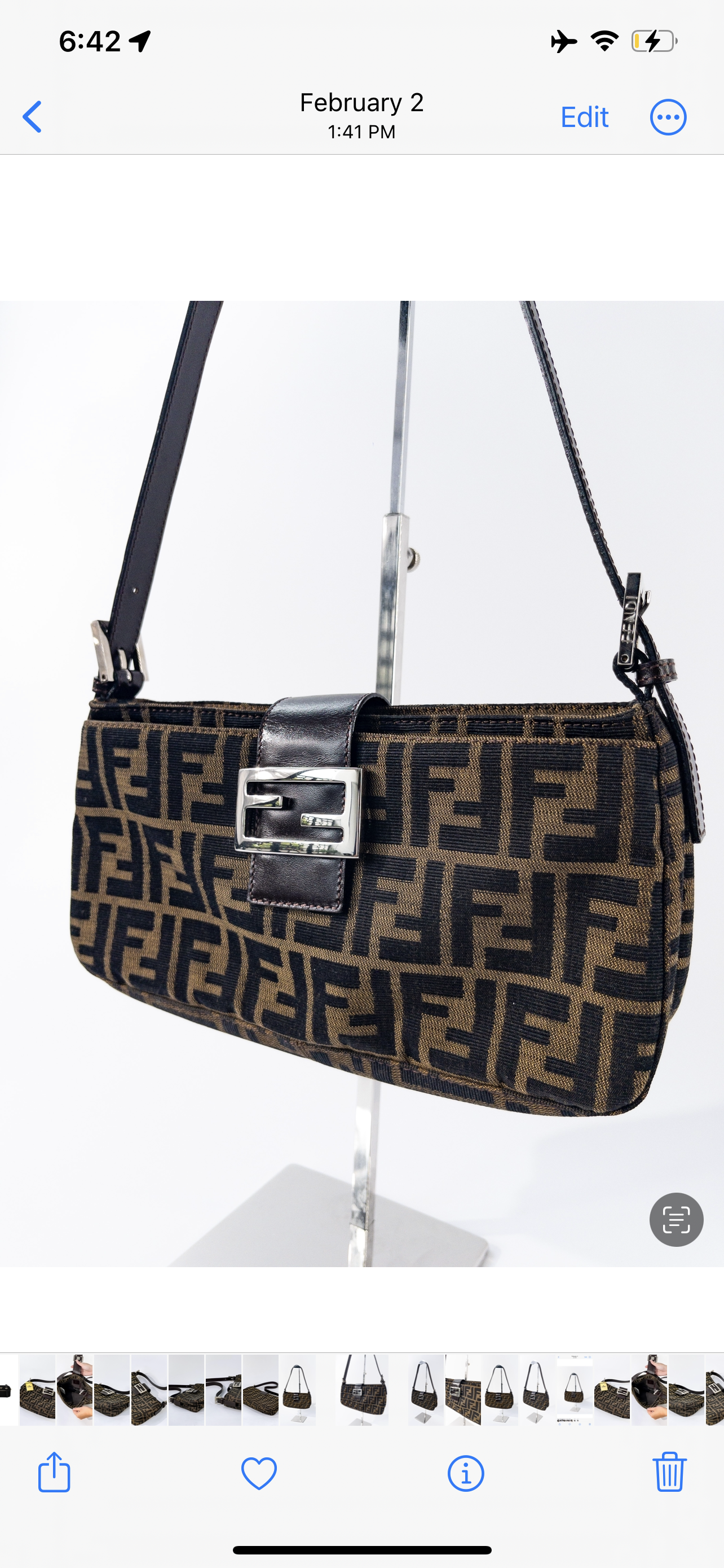 Fendi Zucca Mamma Baguette