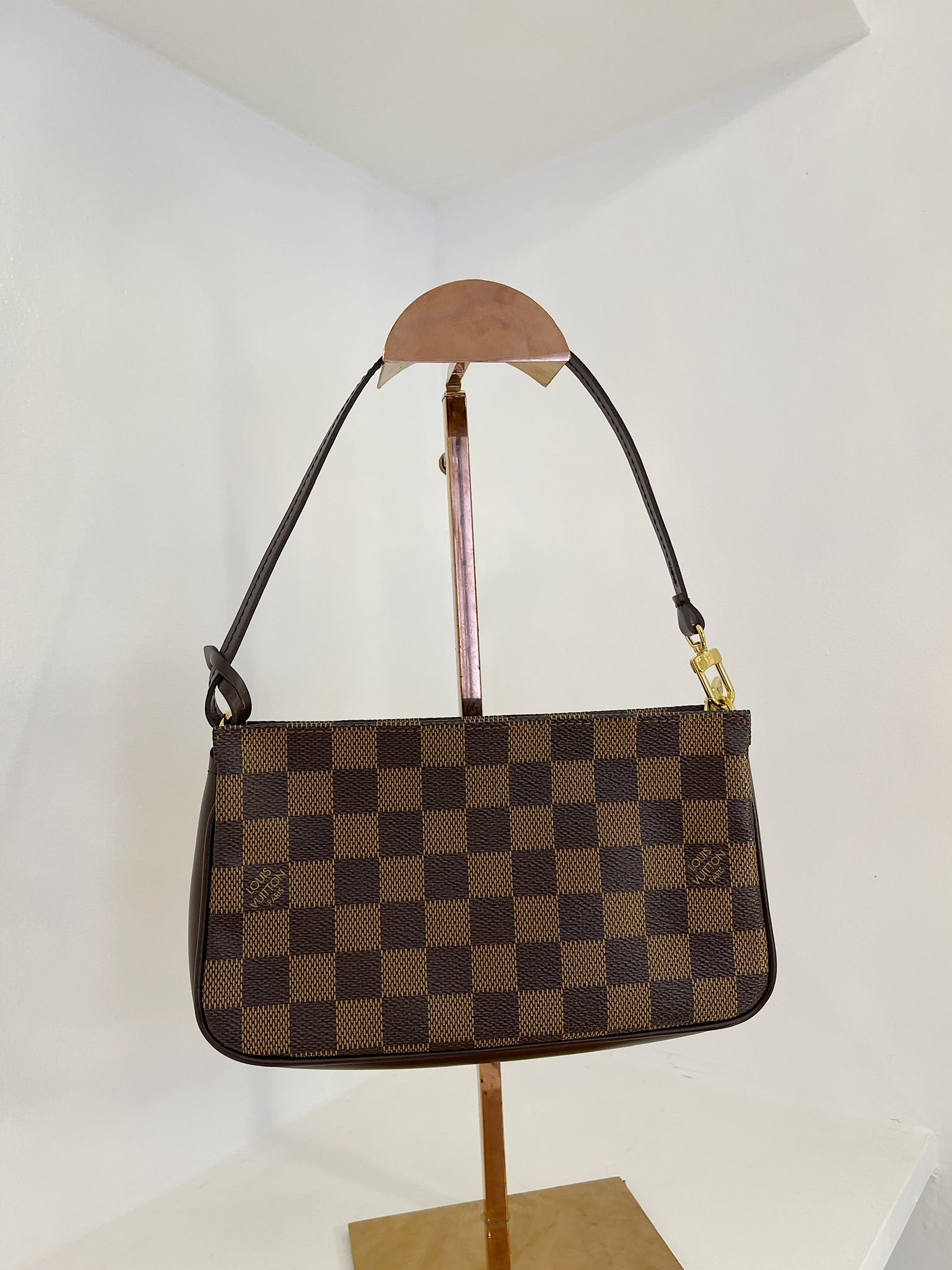 Louis Vuitton Damier Ebene Canvas Navona Pochette Accessoires Luxury Lane